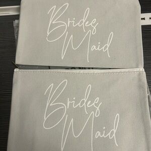 Bridesmaid Pouch Set in Gray